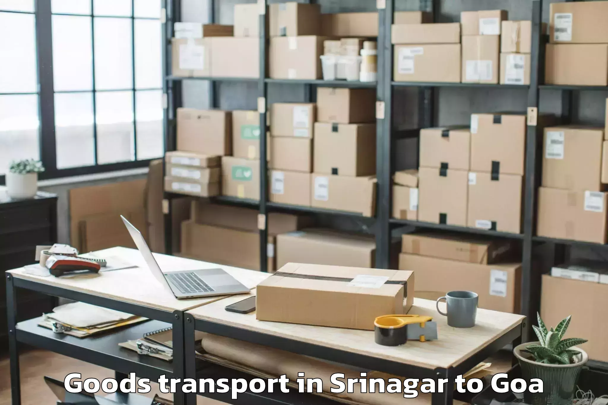 Affordable Srinagar to Colva Goods Transport